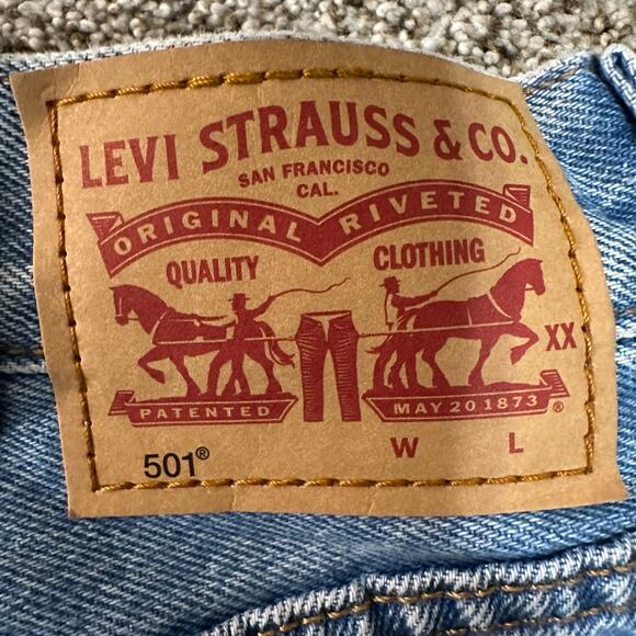 LEVI'S Women's 501 Original Fit Jeans Size 28X30 In Lane Change - Picture 7 of 16